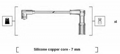 MAGNETI MARELLI 941095770615 -  Комплект проводов зажигания